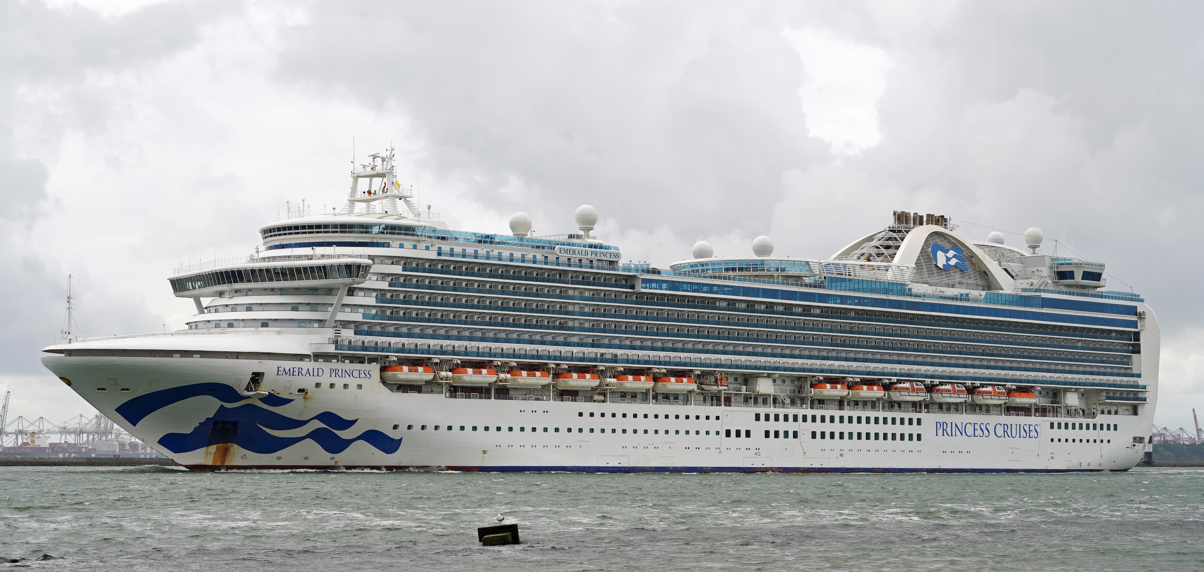 Emerald Princess near Hook of Holland